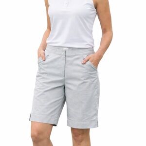 Nancy Lopez Gray Lightweight Moisture Wicking V-Cut Golf Athletic Shorts Size 10